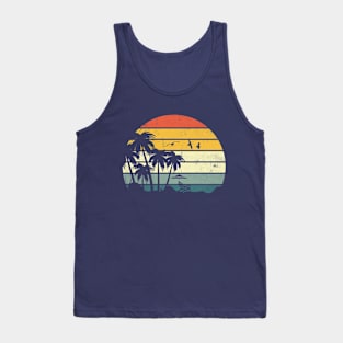 Palm Tree Tropical Beach Tank Top